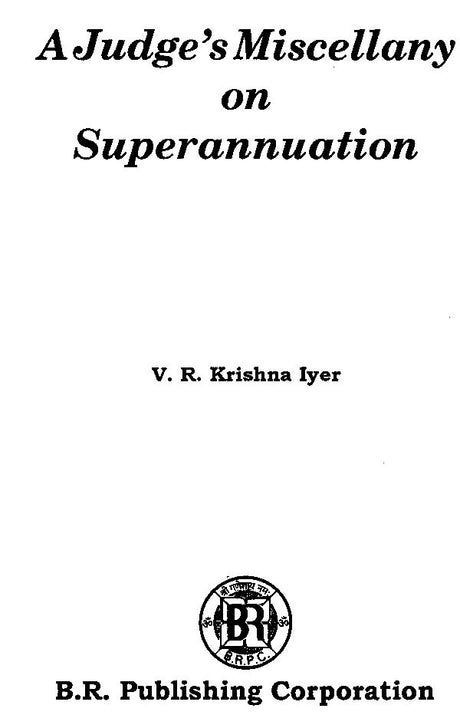 A Judge's Miscellany on Superannuation - Retail Maharaj