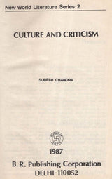 Cultural and Criticism (An Old and Rare Book) - Retail Maharaj
