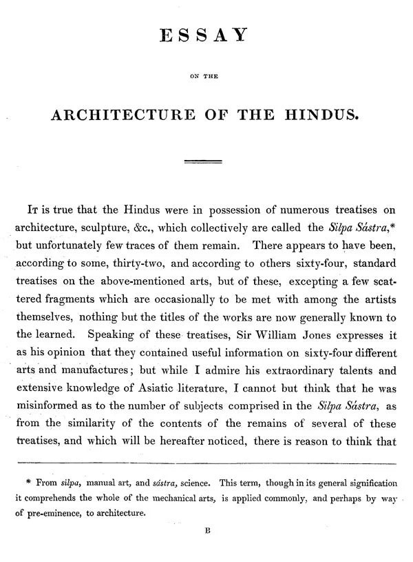 Essay on the Architecture of the Hindu's - Retail Maharaj