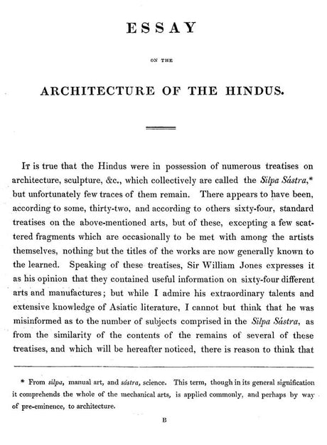 Essay on the Architecture of the Hindu's - Retail Maharaj