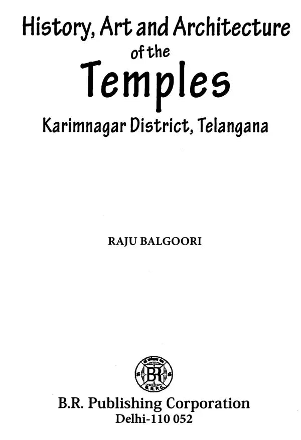 History, Art and Architecture of the Temples- Karimnagar District, Telangana - Retail Maharaj