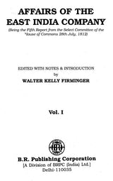 Affairs of the East India Company (An Old and Rare Book in Set of 3 Volumes) - Retail Maharaj