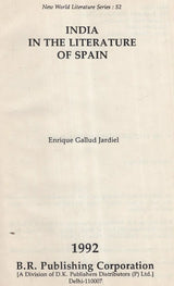 India in the Literature of Spain (An Old and Rare Book) - Retail Maharaj