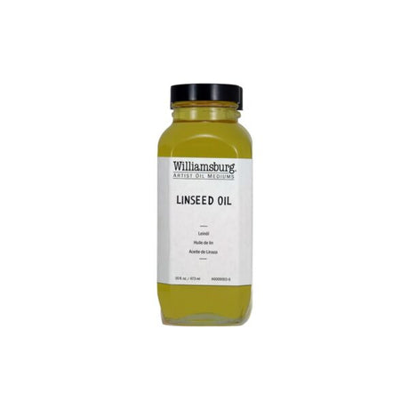 Williamsburg Alkali Refined Linseed Oil for Oil Painting Mediums - Retail Maharaj