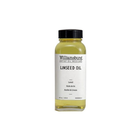 Williamsburg Alkali Refined Linseed Oil for Oil Painting Mediums - Retail Maharaj