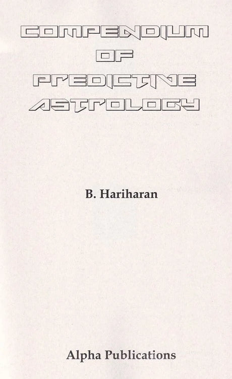 Compendium of Predictive Astrology - Retail Maharaj