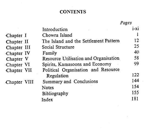 Scarcity and Survival: A Study in Culture Ecology of Chowra Island in Nicobar Archipelago - Retail Maharaj