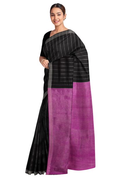 Tangail Zari Silk Saree with Tassel - Retail Maharaj