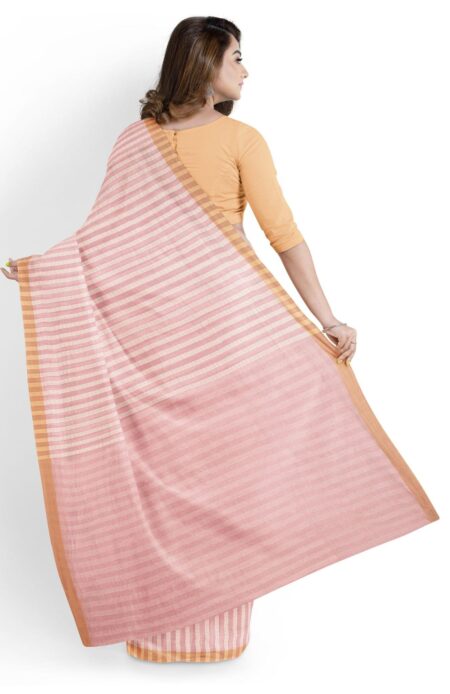 Tangail Cotton Saree – Light Pink - Retail Maharaj
