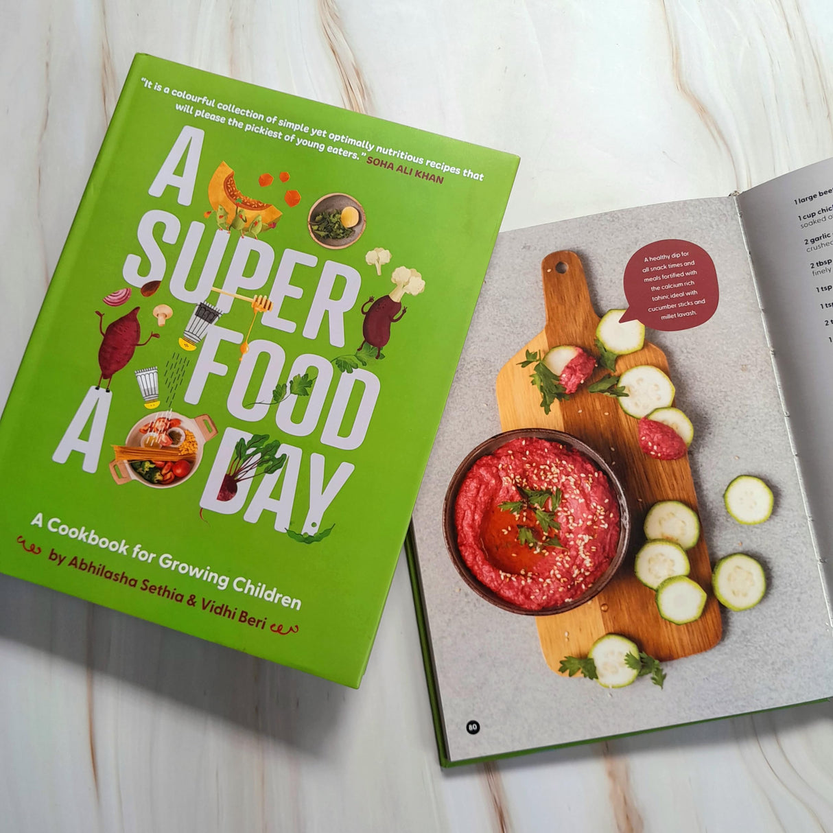 A Superfood A Day | A Cookbook for Growing Children | Foreword by Soha Ali Khan | Abhilasha Sethia and Vidhi Beri - Retail Maharaj