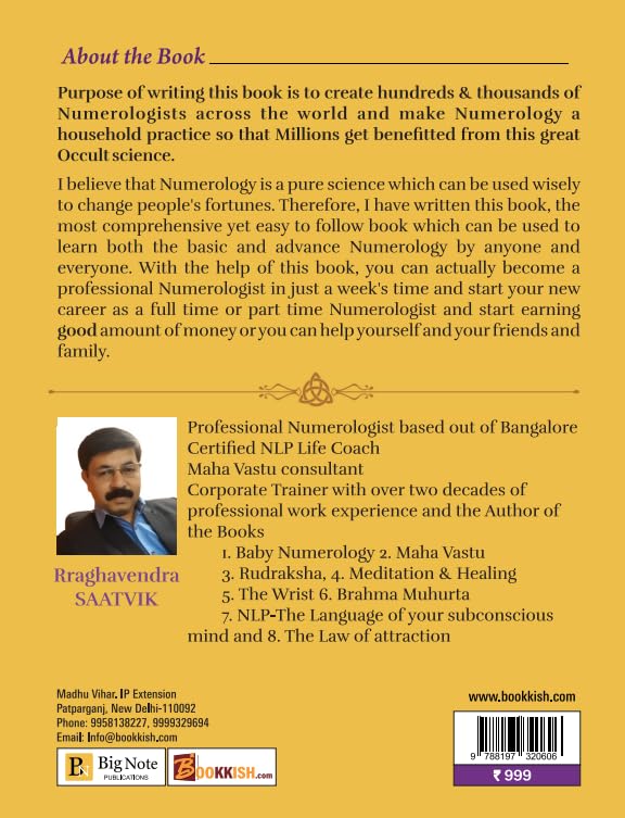 Your Destiny is in Your Name & DOB by RRaghavendra Saatvik, Book on Numerology with 50 Real Life Case Studies [English] - Retail Maharaj