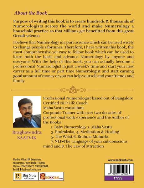 Your Destiny is in Your Name & DOB by RRaghavendra Saatvik, Book on Numerology with 50 Real Life Case Studies [English] - Retail Maharaj