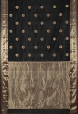 Baluchari Silk Saree – Black - Retail Maharaj