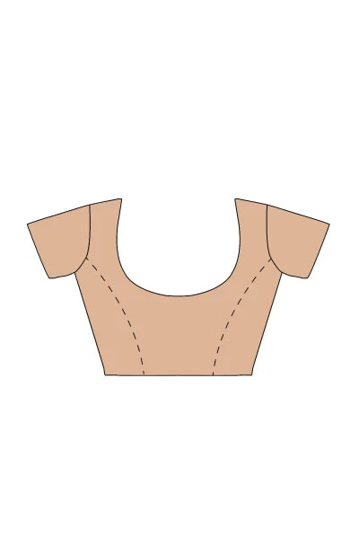 Calcutta Retro – Handwoven Printed Silk Saree – Beige - Retail Maharaj