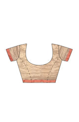 Calcutta Retro – Off-White Tangail Tussar Silk Saree - Retail Maharaj