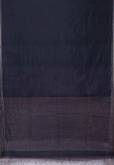 Handwoven Tangail Silk Saree – Oxford Blue - Retail Maharaj