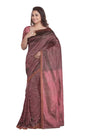 Handwoven Tangail Silk Saree with Zari – Pink - Retail Maharaj
