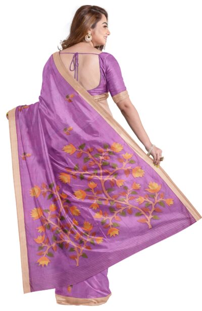 Kora Silk Jamdani Saree - Retail Maharaj