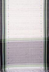 Tangail Cotton Saree – Off-White - Retail Maharaj