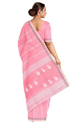 Tangail Cotton Saree – Pink - Retail Maharaj