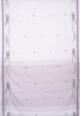 Tangail Cotton Saree – White - Retail Maharaj