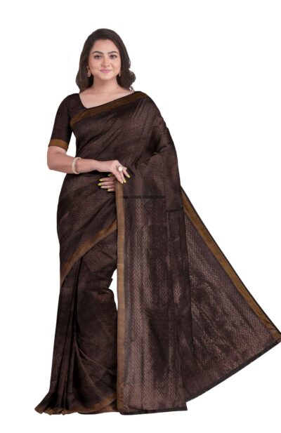 Tangail Zari Silk Saree with Tassel - Retail Maharaj