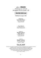 CRACK Sub-Inspector of Food & Supplies Service, Grade - III (Practice Book) 2023 (Bengali Version) - Retail Maharaj