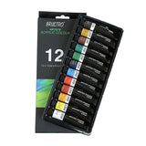 Brustro Artists Acrylic Colour Set Professional 12ml Tubes in 12 and 24 Shades