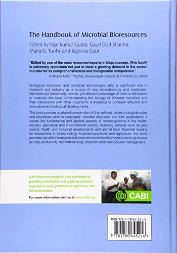 HANDBOOK OF MICROBIAL BIORESOURCES - Retail Maharaj