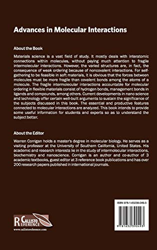 Advances in Molecular Interactions - Retail Maharaj