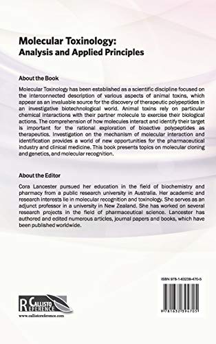 Molecular Toxinology: Analysis and Applied Principles - Retail Maharaj