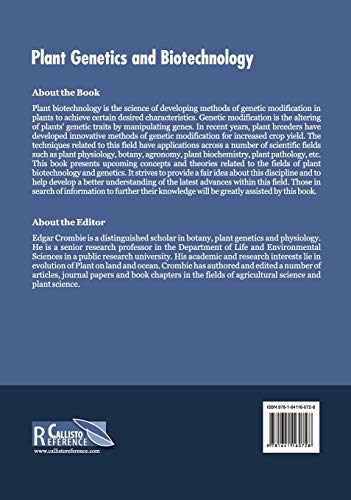 Plant Genetics and Biotechnology - Retail Maharaj