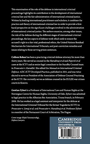 Defense Perspectives on International Criminal Justice - Retail Maharaj