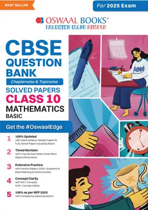 CBSE Question Bank Chapterwise and Topicwise SOLVED PAPERS_Class 10_Mathematics (Basic)_For Exam 2024-25 - Retail Maharaj