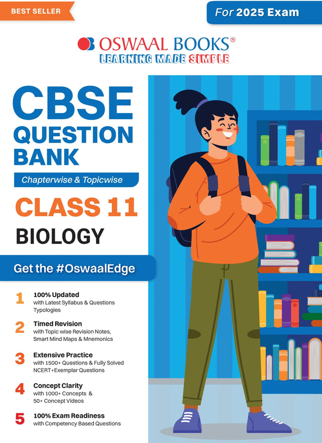 Oswaal CBSE Question Bank Class 11 Biology, Chapterwise and Topicwise Solved Papers For 2025 Exams - Retail Maharaj