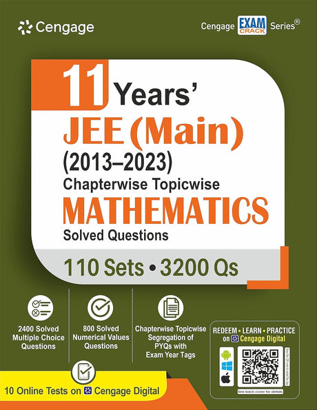 11 Years’ JEE (Main) (2013-2023) Chapterwise Topicwise Mathematics Solved Questions - Retail Maharaj