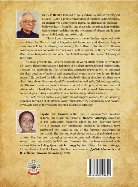 Dr. B. V. Raman Jottings from his Astrological Diary ...And More - Retail Maharaj