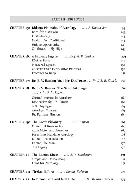 Dr. B. V. Raman Jottings from his Astrological Diary ...And More - Retail Maharaj