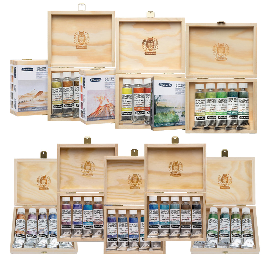 Schmincke Horadam Aquarell Supergranulating Watercolour Set – 5 × 15ml (Limited Edition)