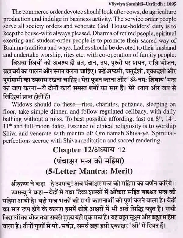 श्री शिव महापुराण: Sri Shiva Mahapuran- Stotras of Shiva, Shiva Mahapuran Mahatmya, Sapta Samhita and Eleven Volumes Complete (Hindi-English Bilingual in Set of 2 Volumes) - Retail Maharaj