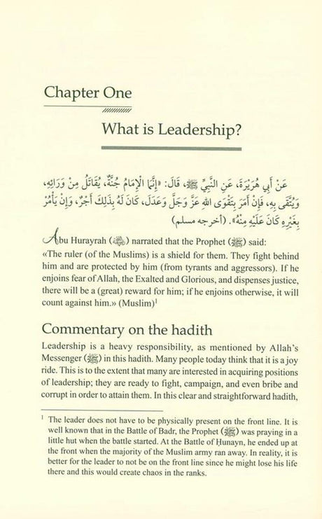 Forty Hadiths On Leadership And Governance - Retail Maharaj