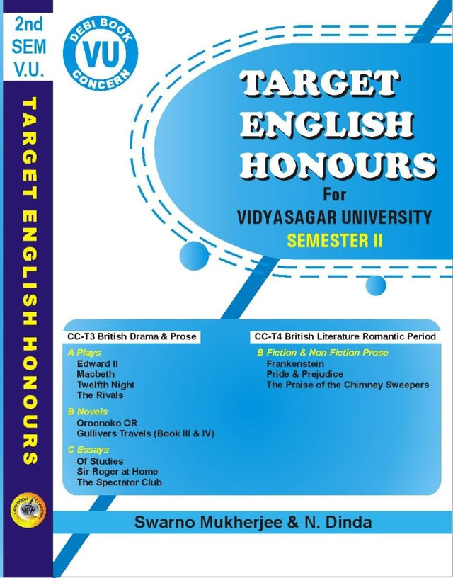 Target English Honours for Vidyasagar University Semester II (English Version) - Retail Maharaj