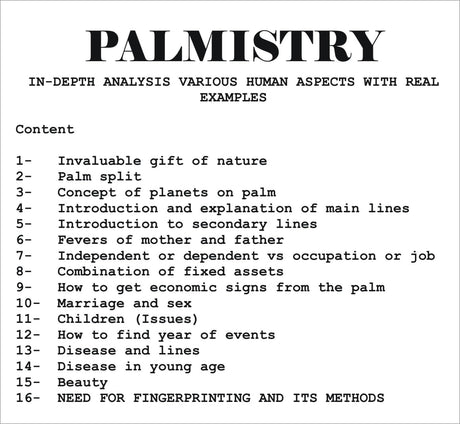 Palmistry - In Depth Analysis of Various Human Aspects with Real Examples - Retail Maharaj