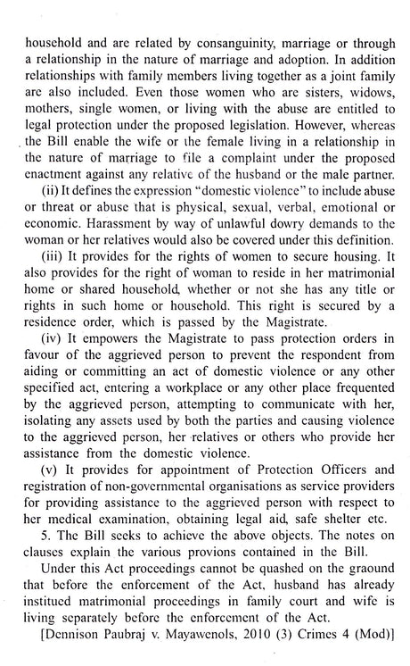 Protection Of Women From Domestic Violence - Retail Maharaj