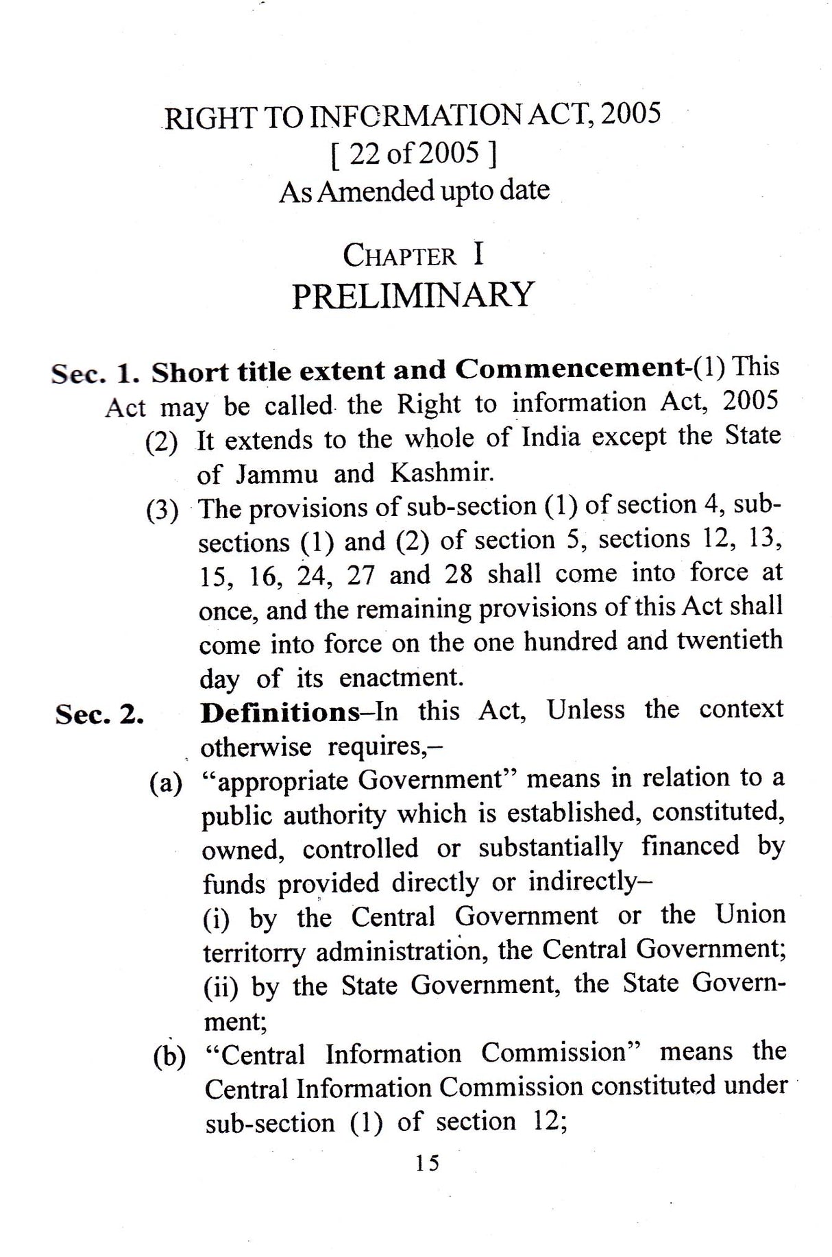 Right To Information Act 2005 (Tatther Adhikar Ain 2005) - Retail Maharaj