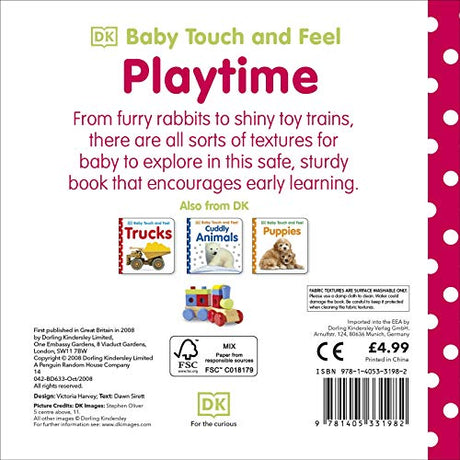 Baby Touch and Feel Playtime [Board book] DK - Retail Maharaj