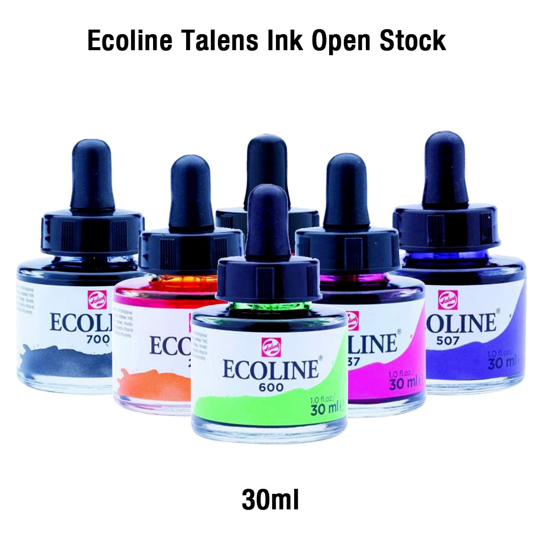 Ecoline Talens Loose Shades Liquid Watercolour Ink – 30ml (Open Stock)
