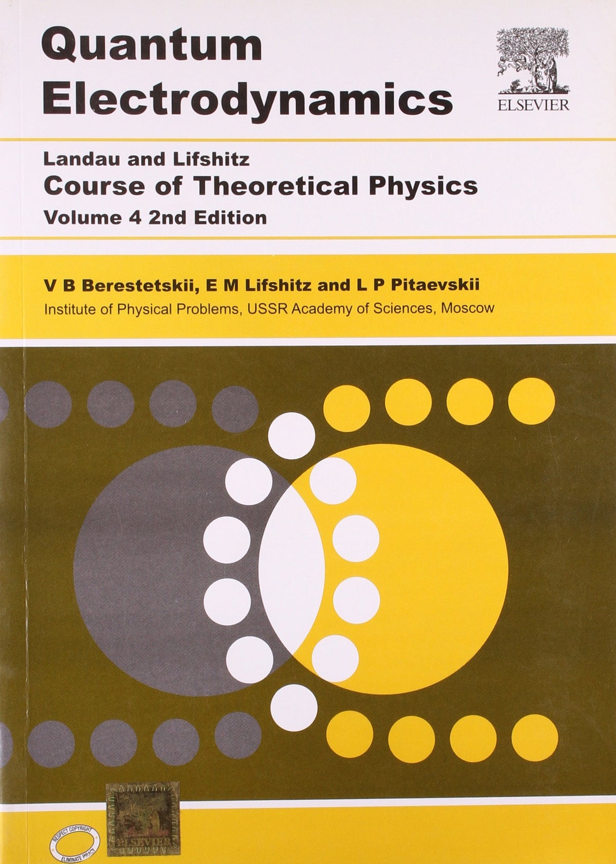 Course Of Theoretical Physics Vol 4 Quantum Electrodynamics 2Ed (Pb 20