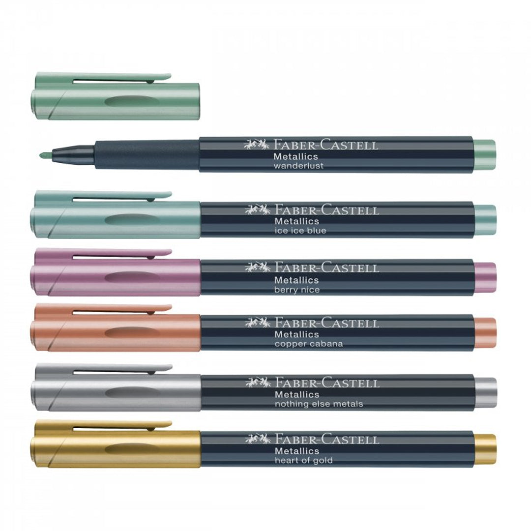 Faber Castell Metallic Marker Pens Multi Surface Art Set