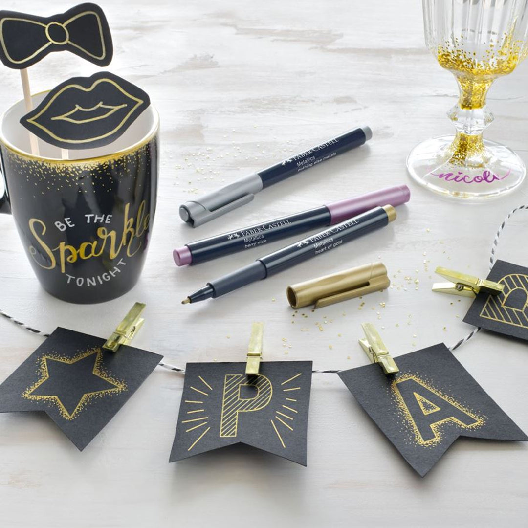 Faber Castell Metallic Marker Pens Multi Surface Art Set